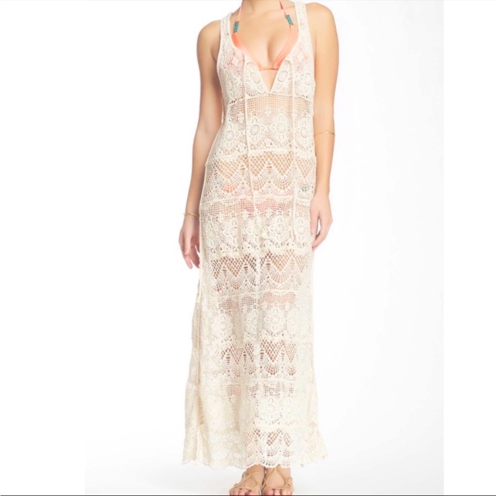 Meghan LA Crochet Beach cover up